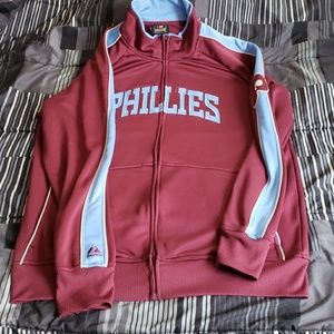 Cooperstown collection Phillies large track jacket